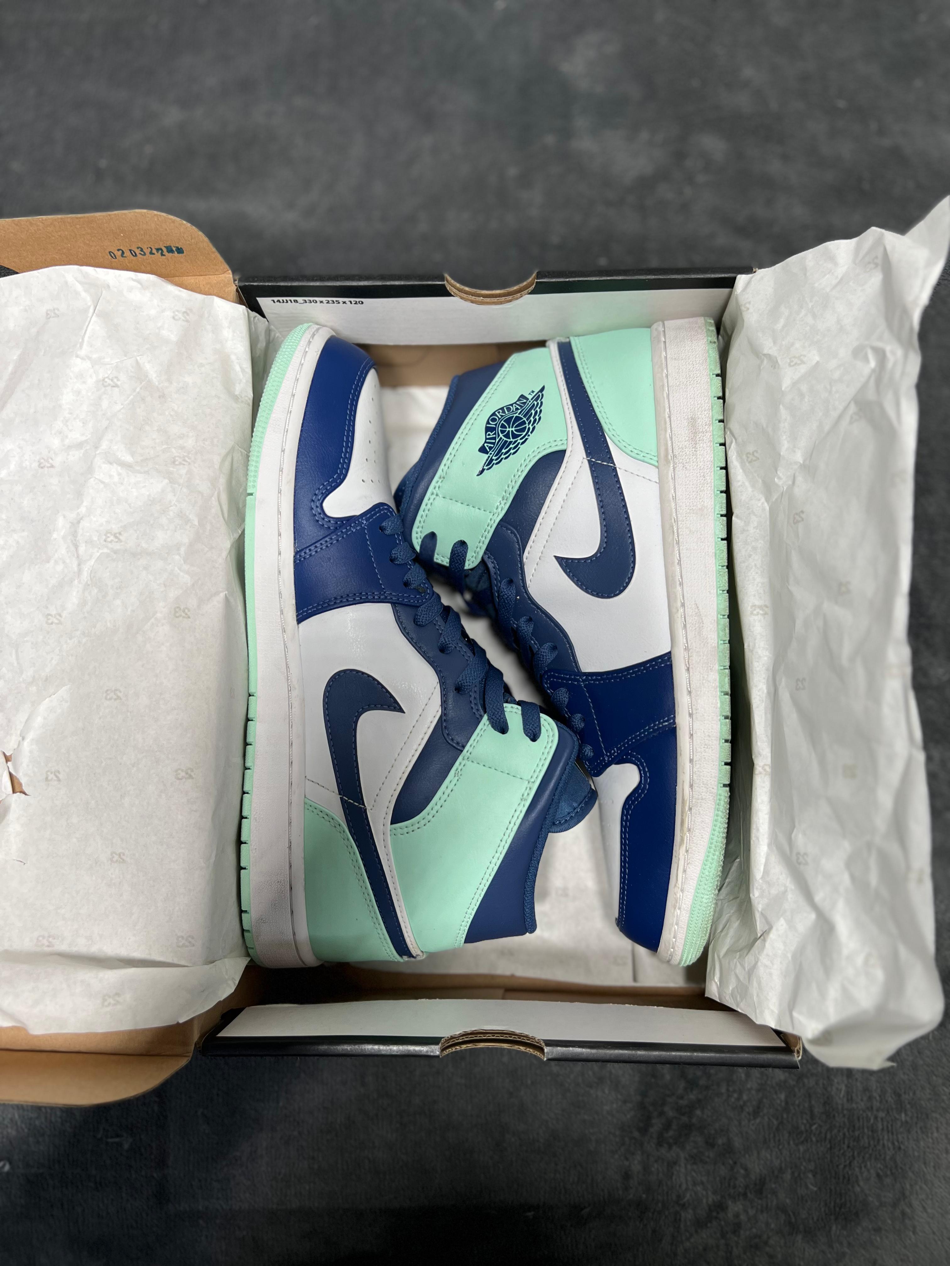 Jordan 1 Mid Mystic Navy Mint Foam (11.5 US - 29.5 MX)