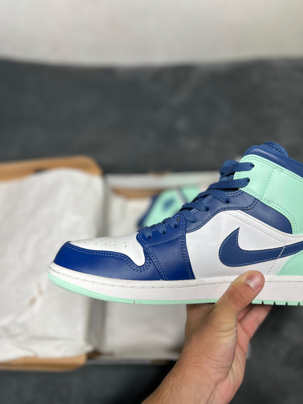 Jordan 1 Mid Mystic Navy Mint Foam (11.5 US - 29.5 MX)