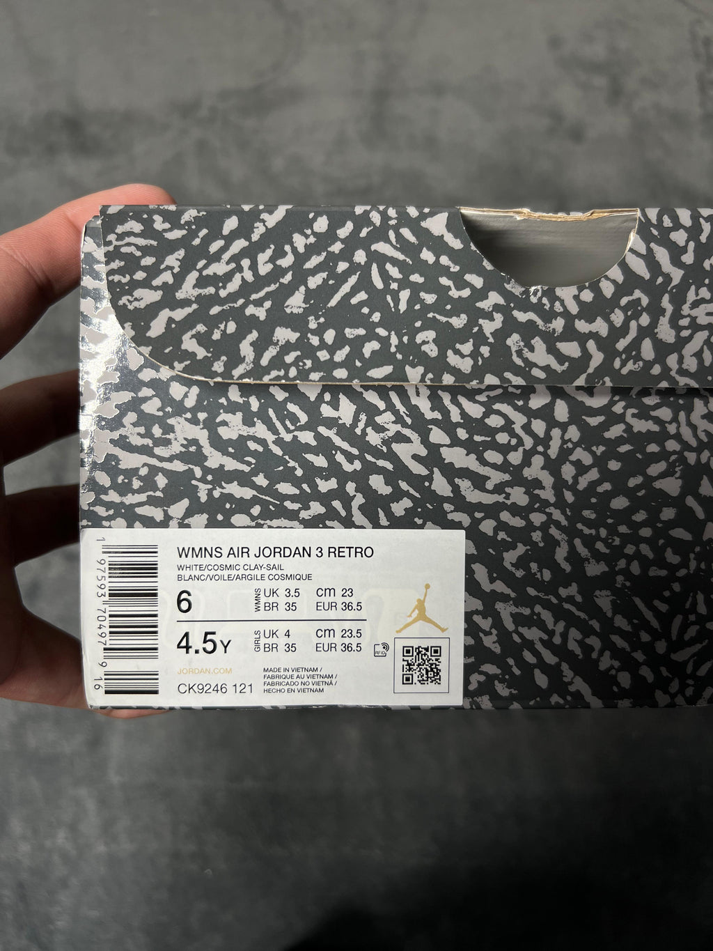 Jordan 3 Retro Georgia Peach (6 US - 23 MX)