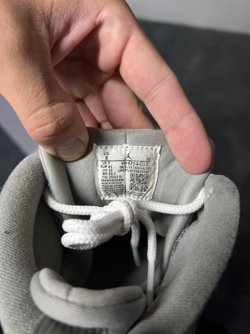 Jordan 9 Retro Cool Grey (8 US - 26 MX)