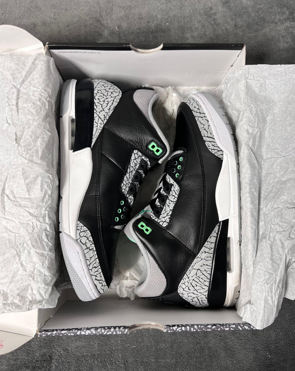 Jordan 3 Retro Green Glow (11 US - 29 MX)