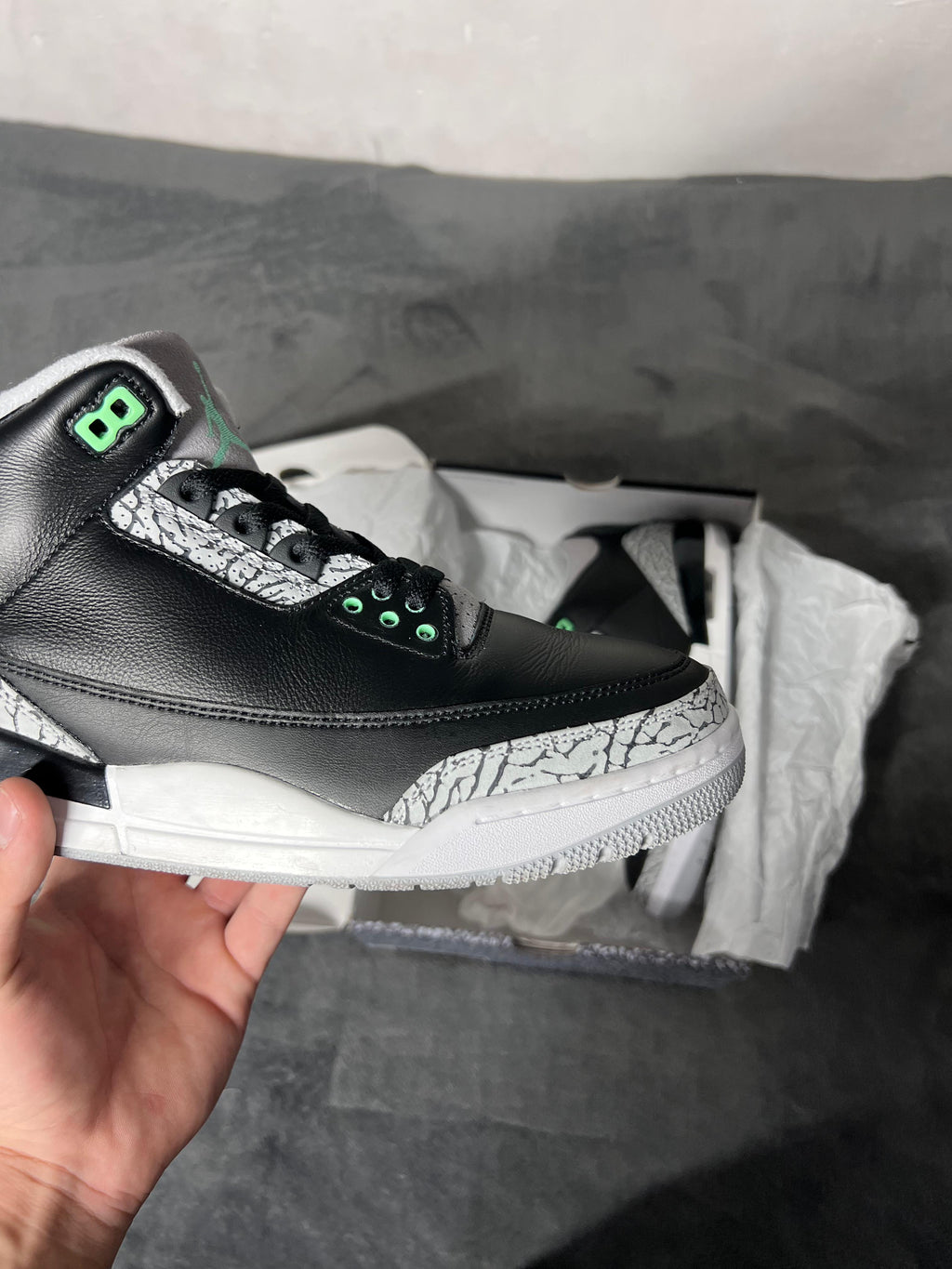 Jordan 3 Retro Green Glow (11 US - 29 MX)