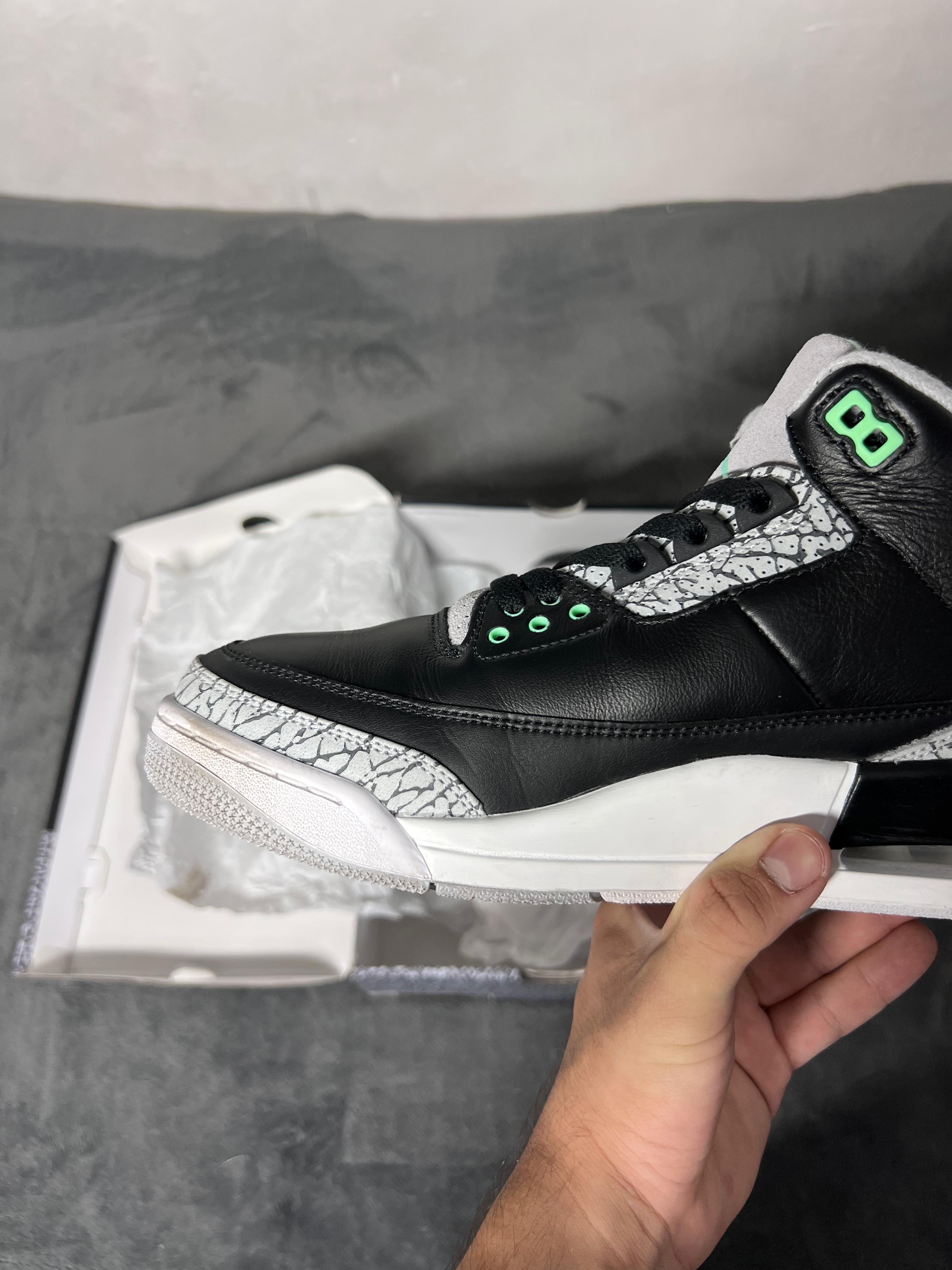 Jordan 3 Retro Green Glow (11 US - 29 MX)