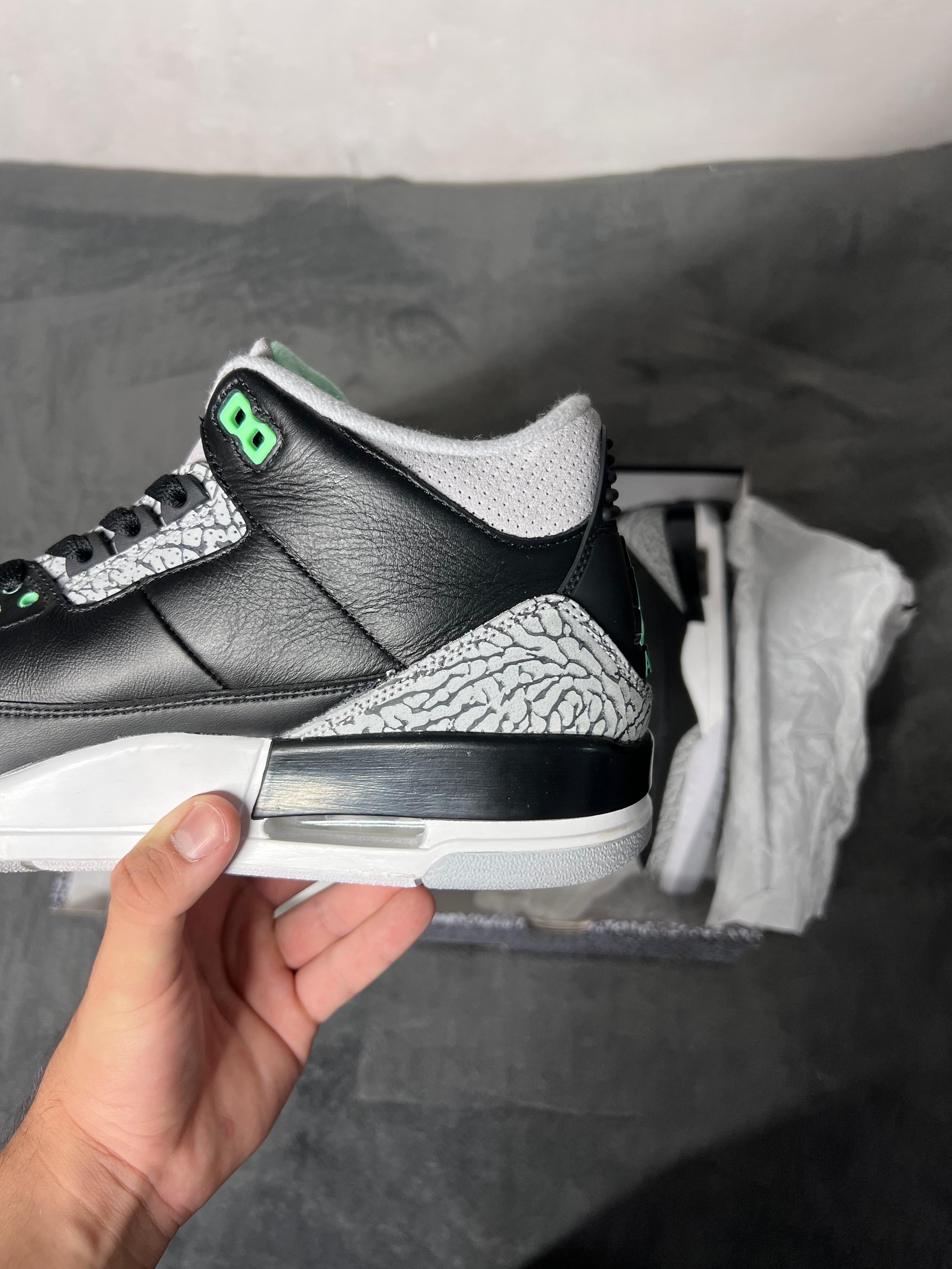 Jordan 3 Retro Green Glow (11 US - 29 MX)