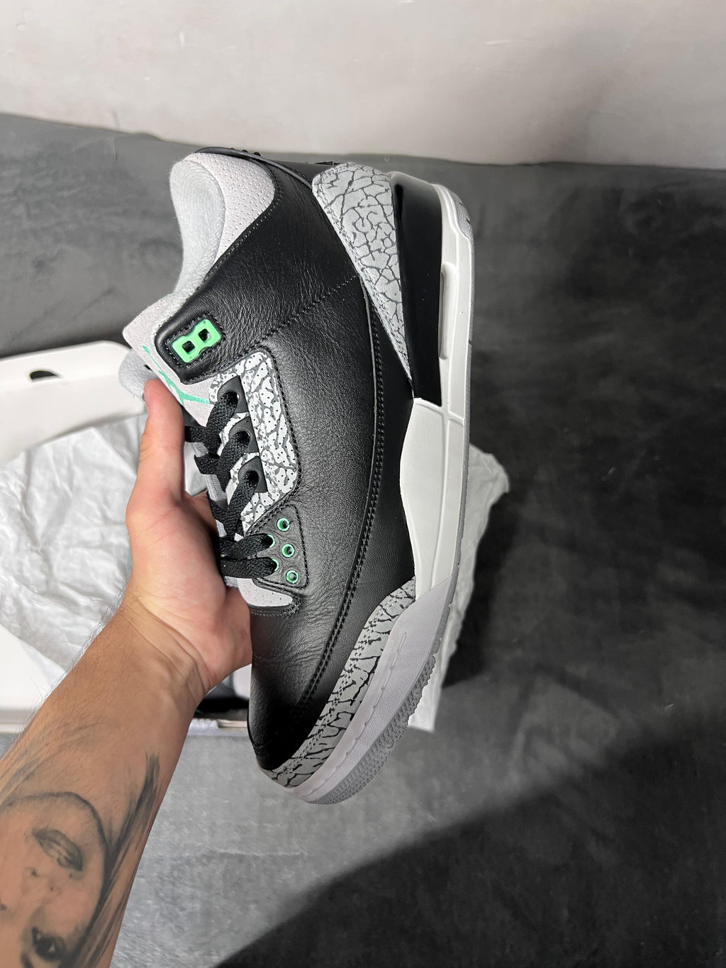 Jordan 3 Retro Green Glow (11 US - 29 MX)