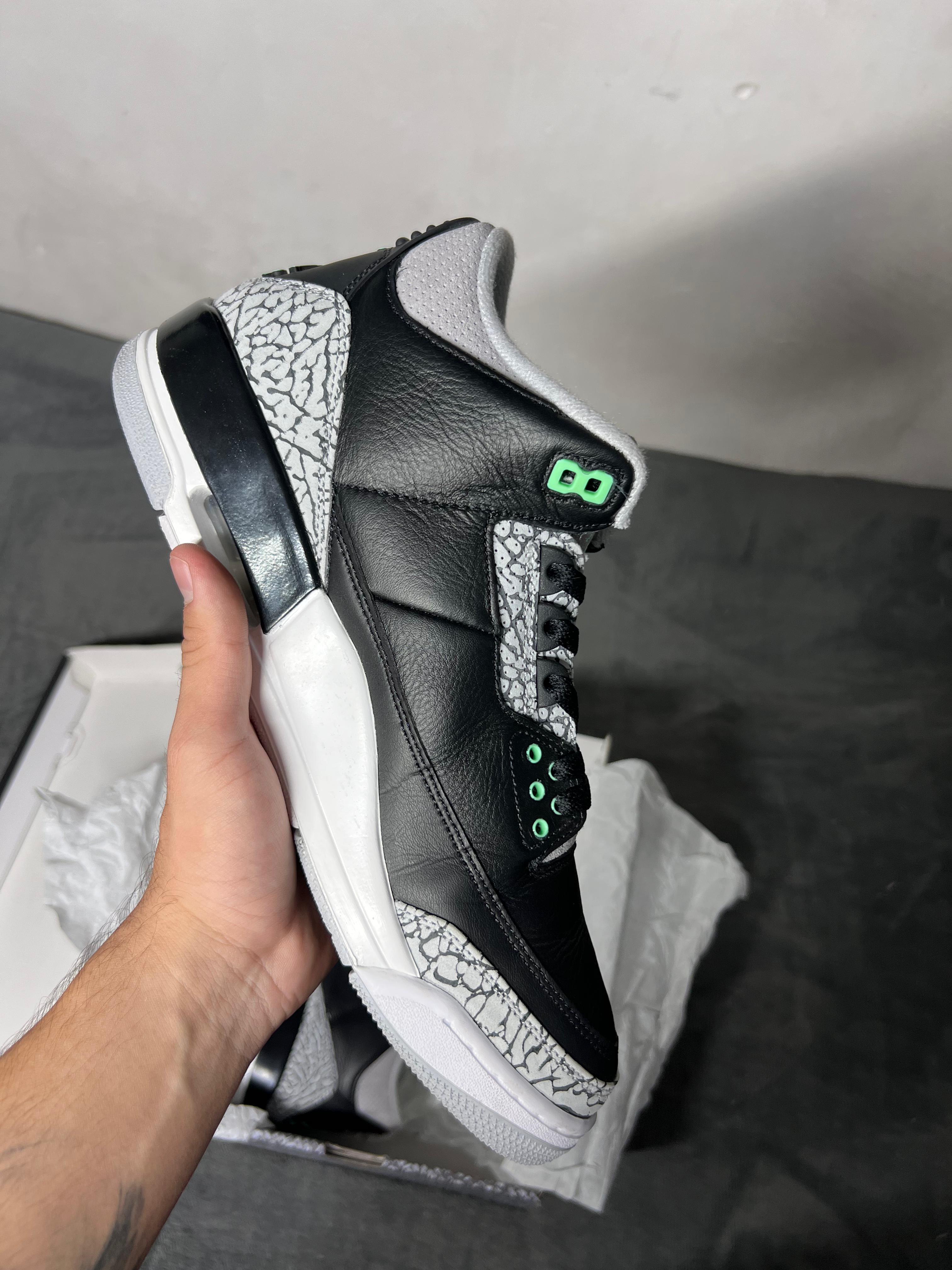 Jordan 3 Retro Green Glow (11 US - 29 MX)